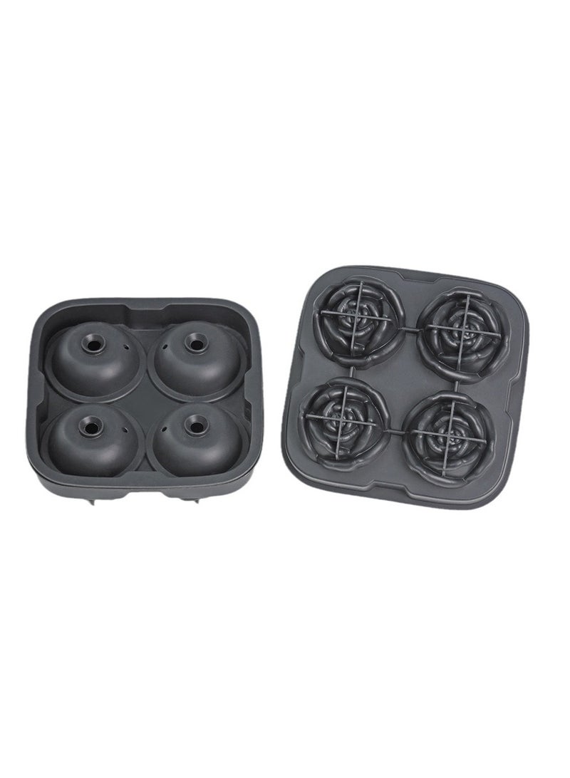 general Rose-shaped mold ice cubes, food-grade silicone ice-making mold, 3D stereoscopic shape, easy to demold - Image 5