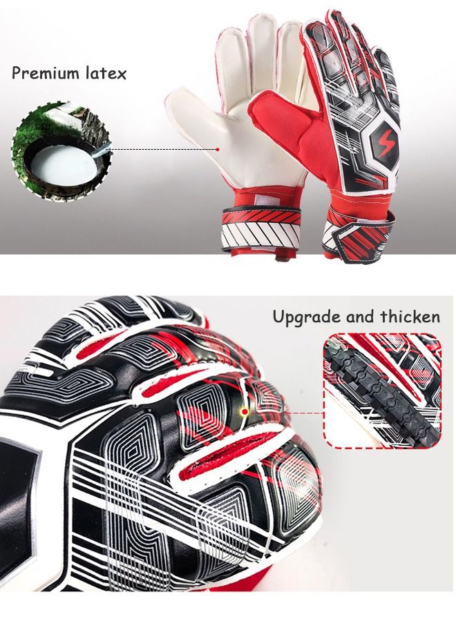 SHIWEI Soccer Goalkeeper Gloves Latex Finger Protection Anti-Collision Goalkeeper Gloves - Image 5