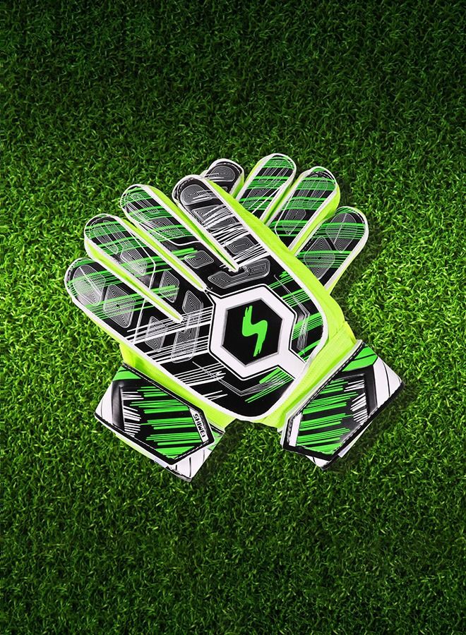 SHIWEI Soccer Goalkeeper Gloves Latex Finger Protection Anti-Collision Goalkeeper Gloves - Image 4