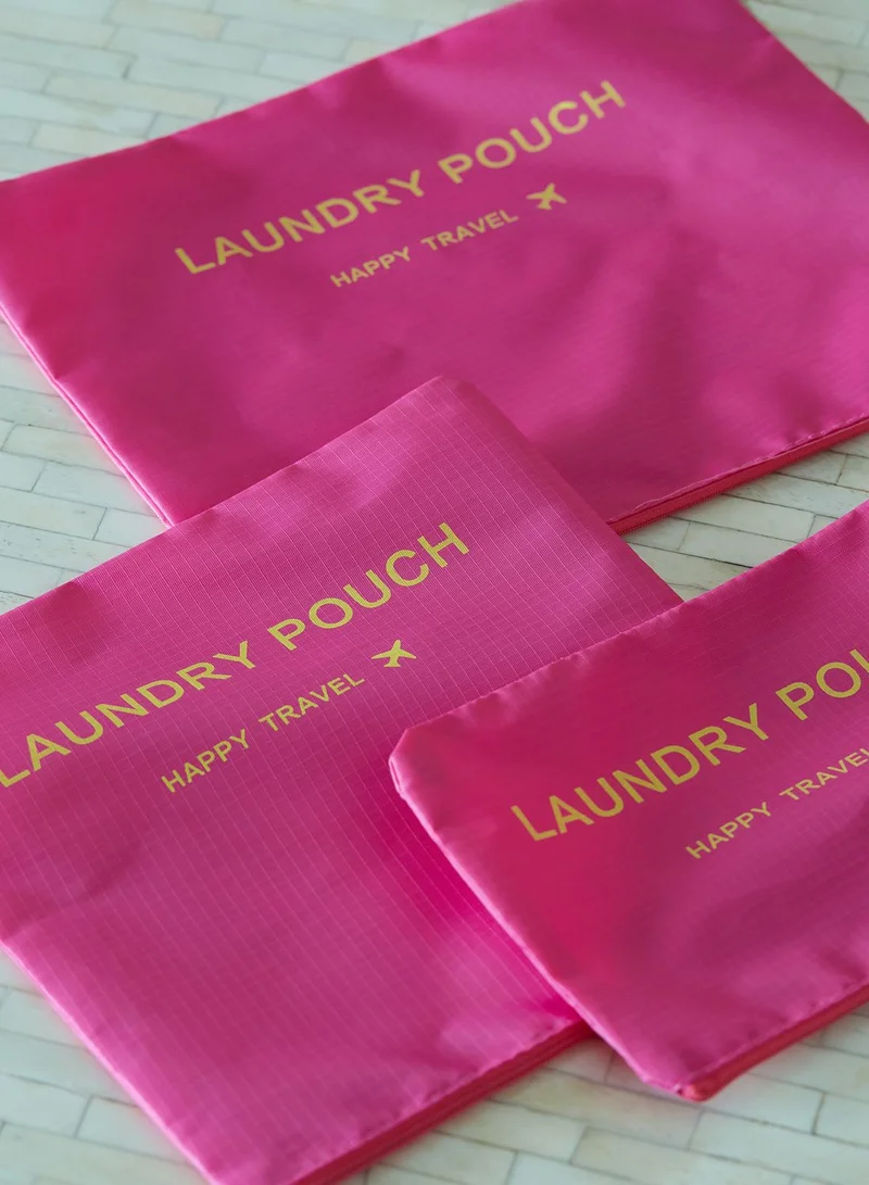 AURORA Pink Suitcase Organisers