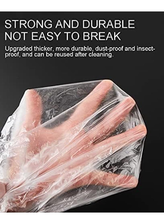 أكياس تخزين طعام قابلة للتمدد، غطاء مطاطي للأطباق والأوعية، طقم من 10 قطع - Image 4