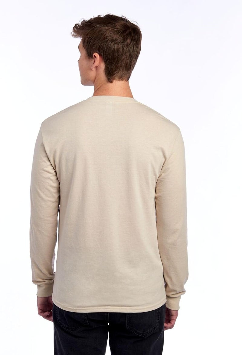 Jerzees Men's Dri-Power Cotton Blend Long Sleeve Tees, Moisture Wicking, Odor Protection, UPF 30+, Sizes S-3x - Image 2