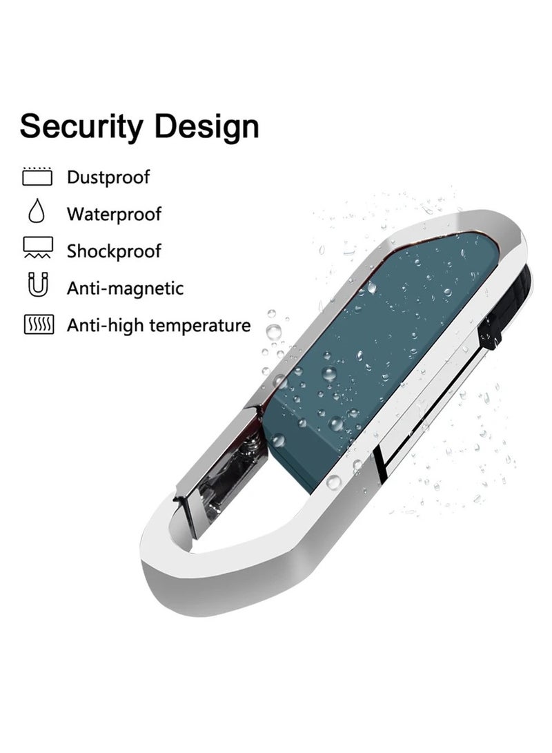 AROAQ USB Flash Drive, Portable Metal Thumb Drive with Keychain, USB 2.0 Flash Drive Memory Stick, Convenient and Fast Pen Thumb U Disk for External Data Storage, (1pc 64GB Red) - Image 2