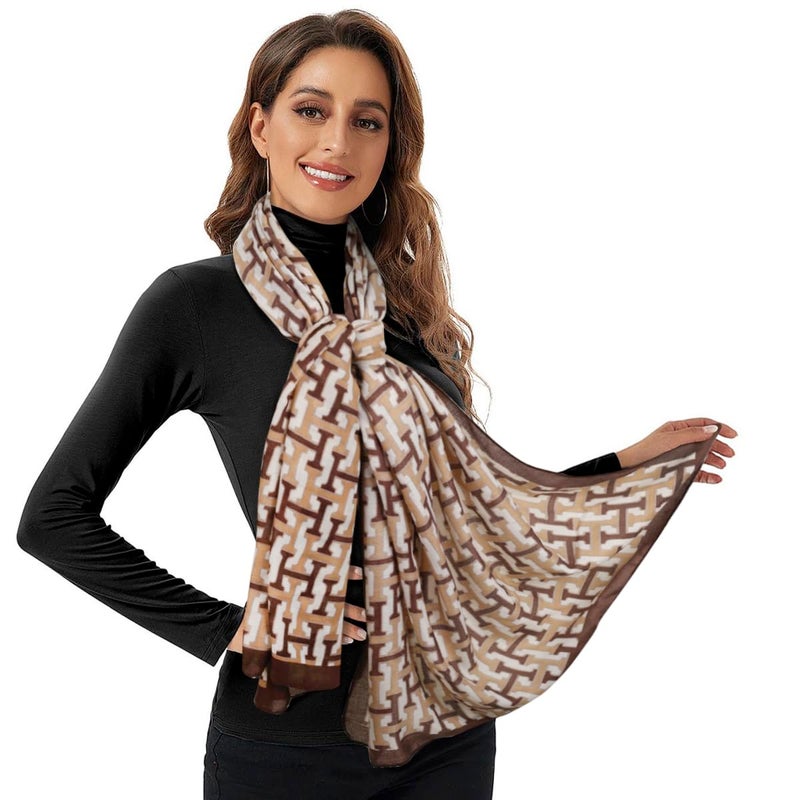 EXTREE Scarfs for Women Pashmina Silky Shawl Wrap for Evening Dressing Blanket Open Front Poncho Cape - Image 1