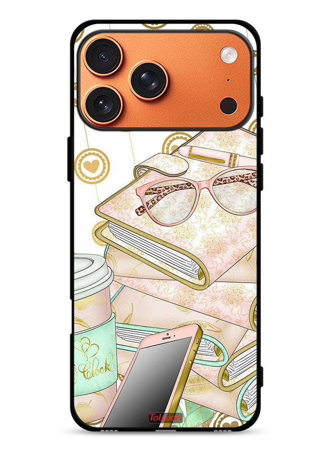 Tolwak Apple iPhone 17 Pro Max Protective Case Cover Glasses On Books - Image 1