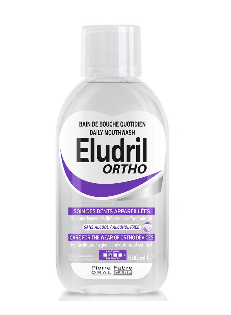 Eludril Ortho Daily Mouthwash 500ml - Image 1