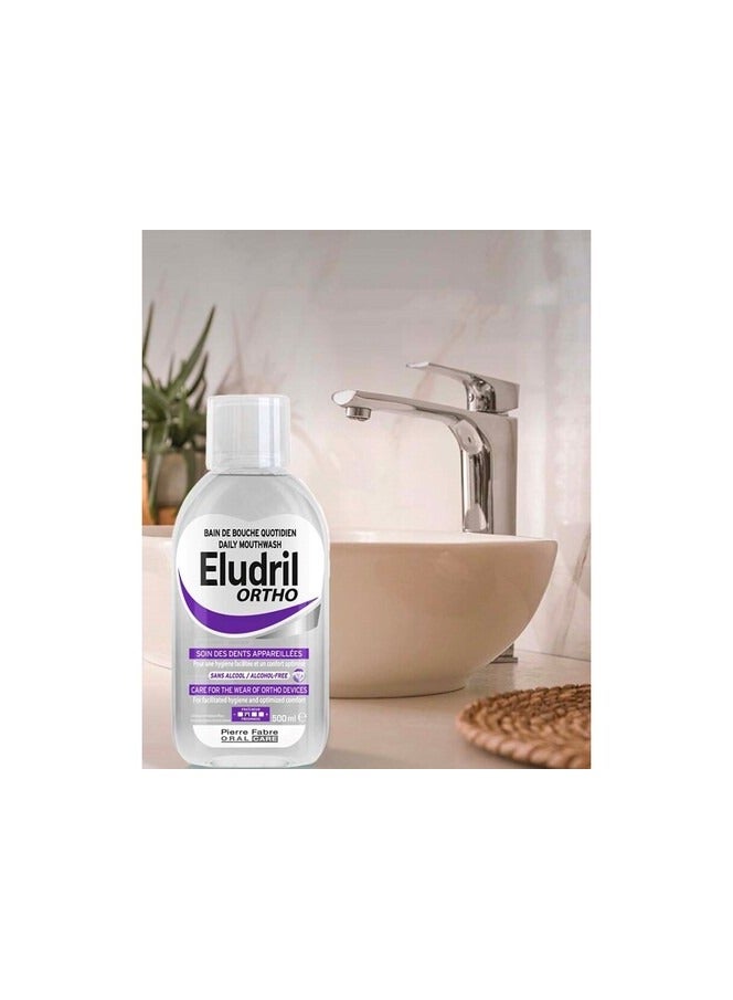 Eludril Ortho Daily Mouthwash 500ml - Image 2