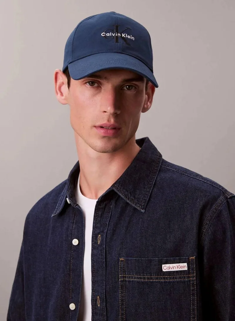 CALVIN KLEIN Insignia Blue Twill Logo Cap for Men | Best Price UAE
