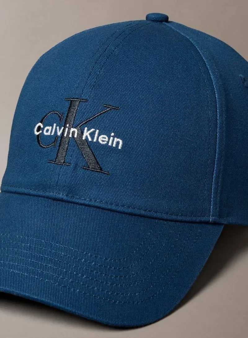 CALVIN KLEIN Insignia Blue Twill Logo Cap for Men | Best Price UAE