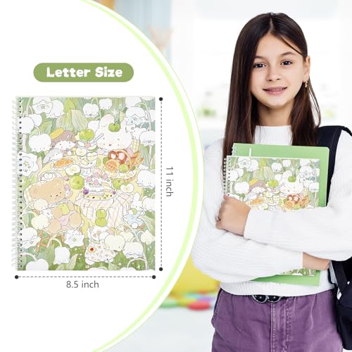 YUATCYA Large Sticker Collecting Book Storage Album 8.5 x 11 Inch Reusable Stickers Organizer Collection Notebook with 40 Sheets Blank Release Paper Letter Size (Picnic) - Image 2