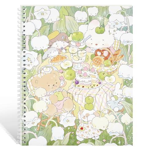 YUATCYA Large Sticker Collecting Book Storage Album 8.5 x 11 Inch Reusable Stickers Organizer Collection Notebook with 40 Sheets Blank Release Paper Letter Size (Picnic) - Image 1