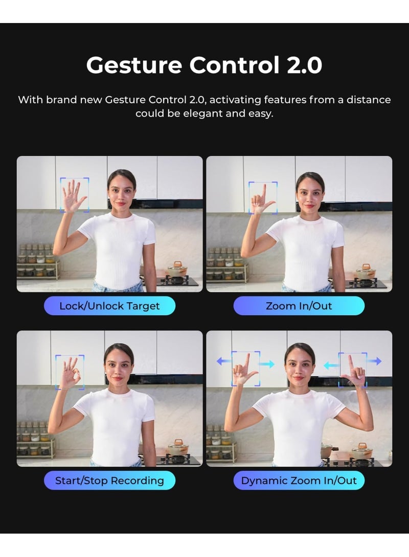 OBSBOT Tail Air NDI Activated Streaming Camera 4K, AI Tracking PTZ Camera with Intelligent APP, Gesture Control, HDMI/USB-C/Wireless Webcam, Live Streaming Video Cameras for Filming, Worship, Content Creator. - Image 2