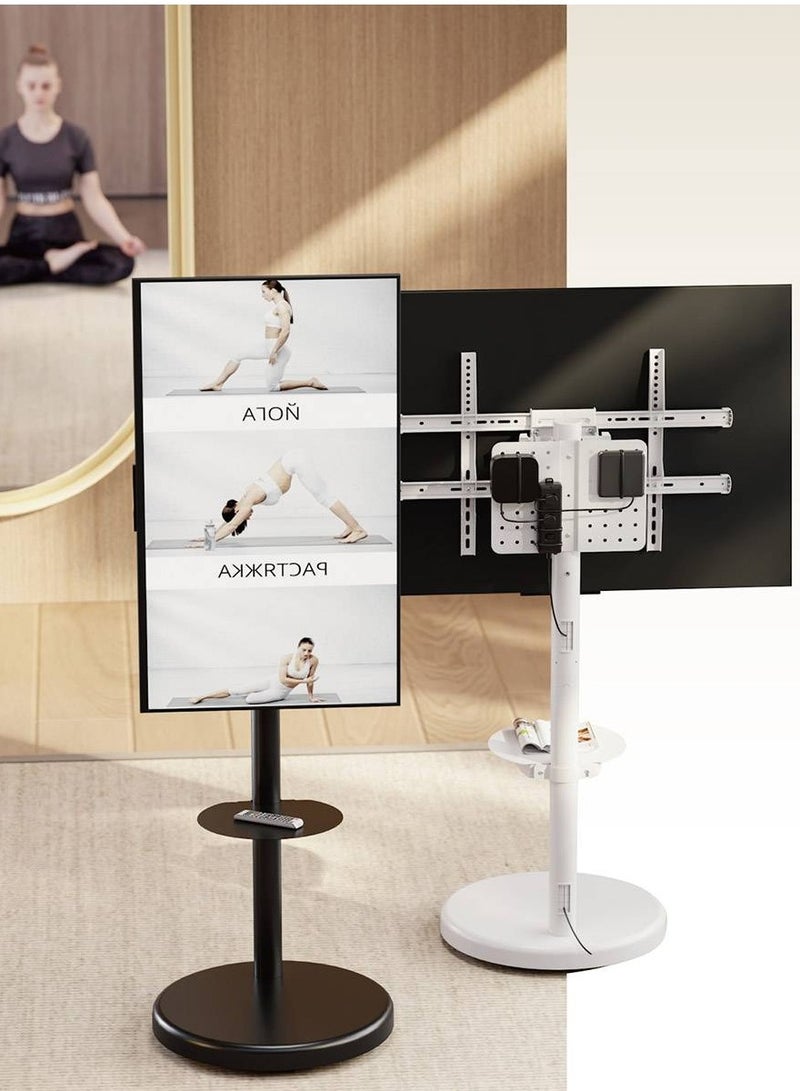 Hamood Heavy-Duty Mobile TV Floor Stand Fits TVs up to 86" and weights up to 50 kg/110 lbs in a variety of settings.  - Image 5