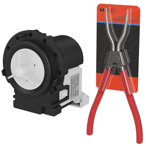 Moker Upgraded Drain Pump Replacement for LG Front Load Washers, Replaces 4681EA2001T,4681EA1007G, 4681EA2001D, 4681EA2001N ER4681EA2001T, LP1007G, LP2001T, with 11 Inches Washer Spring Expansion Tool - Image 1