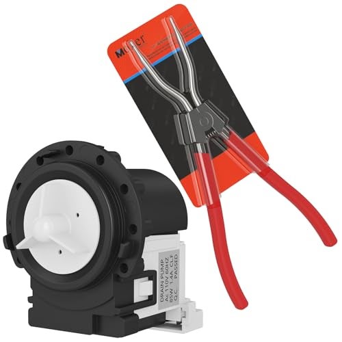 Moker Upgraded Drain Pump Replacement for LG Front Load Washers, Replaces 4681EA2001T,4681EA1007G, 4681EA2001D, 4681EA2001N ER4681EA2001T, LP1007G, LP2001T, with 11 Inches Washer Spring Expansion Tool - Image 2