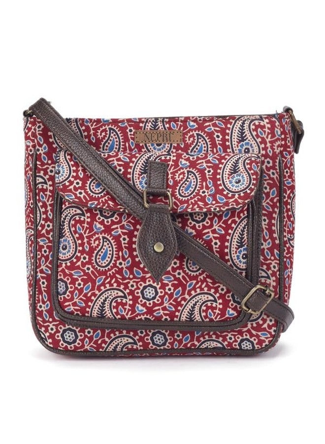 NEPRI Pocket Sling Bag | Crossbody Bags for Women Girls | Women's Stylish Priinted Handbags | Vegan Leather Bag | Travel & Office Use | Purse and Wallet | WPS-003-13