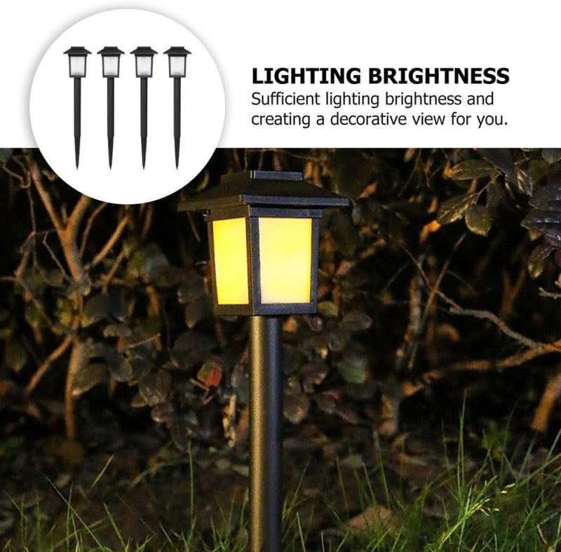 LABRIMP 4Pcs Waterproof Solar Garden Lights LED Outdoor Yard Lawn Lamps Landscape Pathway Lighting for Patio and Lawn Decoration - Image 4