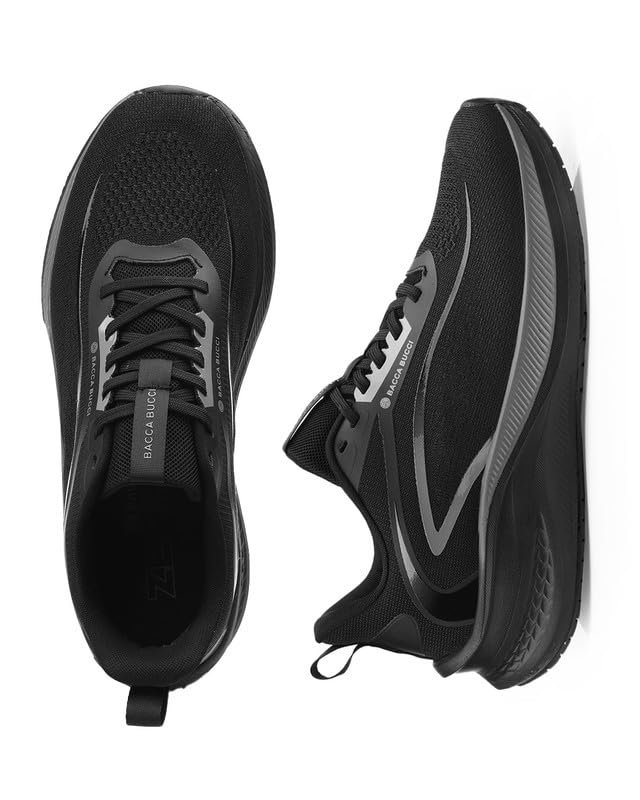 Bacca Bucci Zephyr – All-Day Comfort Running & Training Shoes Obsidian Black UK 9 - Image 5