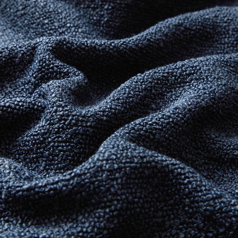 JUSPURBET Navy Blue Boucle Throw Pillow Covers 26x26 inch Set of 2 for Couch Bedroom Sofa Living Room Decorative Soft Thick Curly Textured Cushion Covers Boho Pillow Cases with Hidden Zipper - Image 3