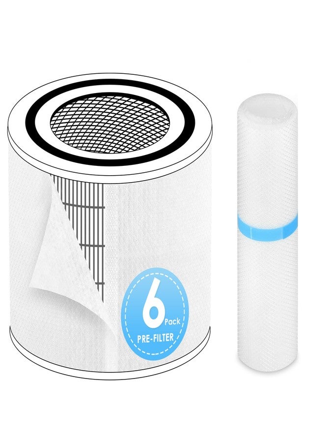 HSIAMEN [6-Pack] Pre-Filter Compatible with LEVOIT Core 200S Air Purifier Filter Replacement Core 200S-P, Fit Part# Core 200S-RF - Image 1