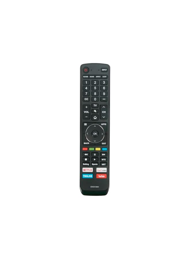 TIGER EN3V39H Replacement Remote Compatible with Hisense TV 55EU6070 55H6080E 55R6E 55R6040E 55R6000 55R6000E 55H6E - Image 2