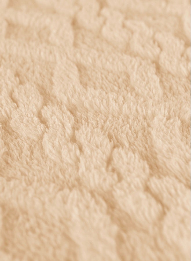 Noon East Fleece Throw Blanket - 280 GSM 100% Polyster Cozy Soft Lightweight Fuzzy Throw Blanket, Taupe, 150x200cm - Image 4