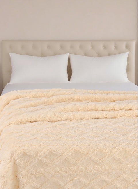 Fleece Throw Blanket - 280 GSM 100% Polyster Cozy Soft Lightweight Fuzzy Throw Blanket, Taupe, 150x200cm