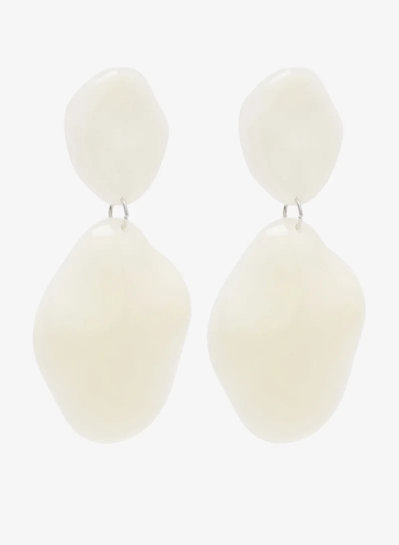 ELLA Chunky Resin Detail Drop Down Earrings