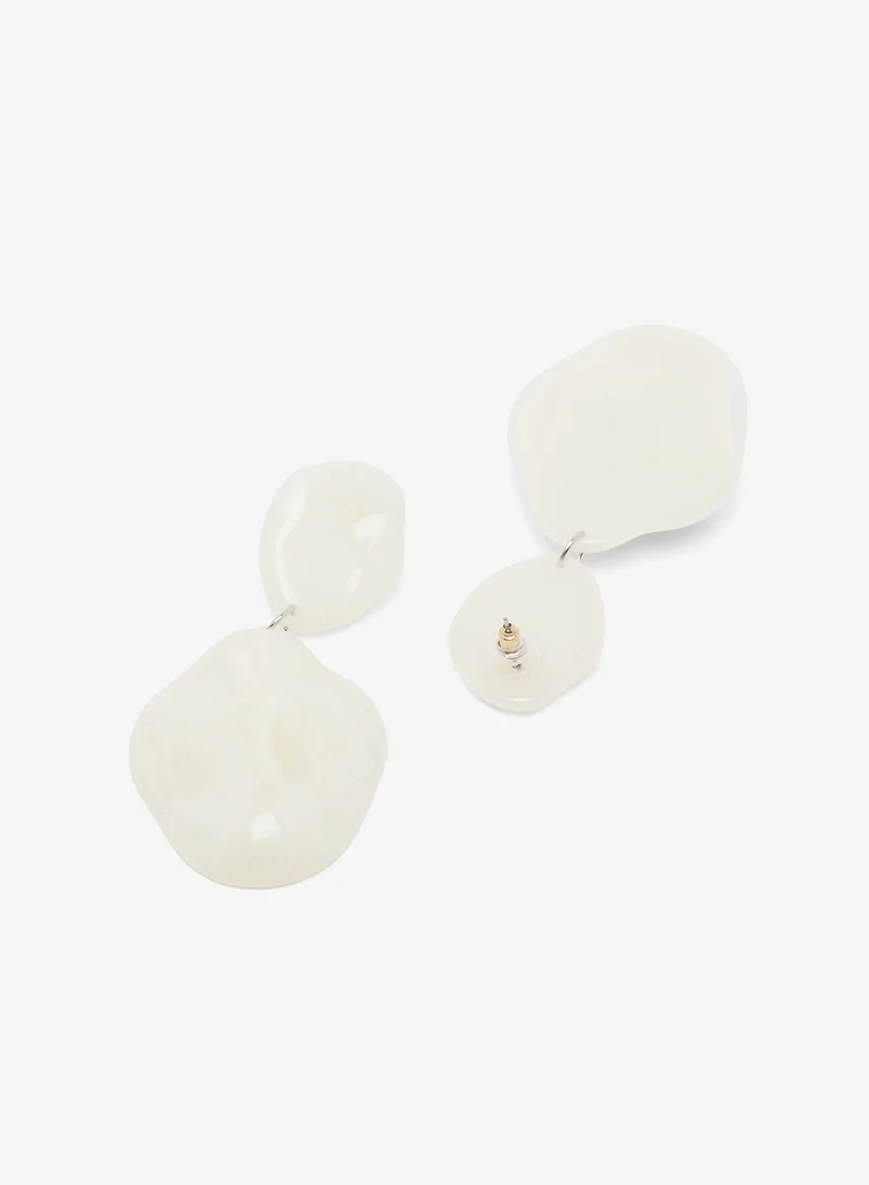 ELLA Chunky Resin Detail Drop Down Earrings