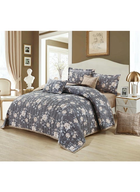 Comforter Set For Two People 6 Piece Bedspread Polyester 250x230 cm