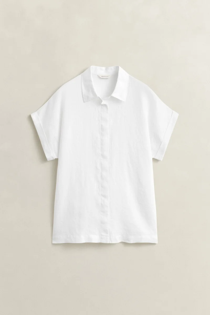 GANT  Linen Cap Sleeve Shirt for Women | Best Price UAE