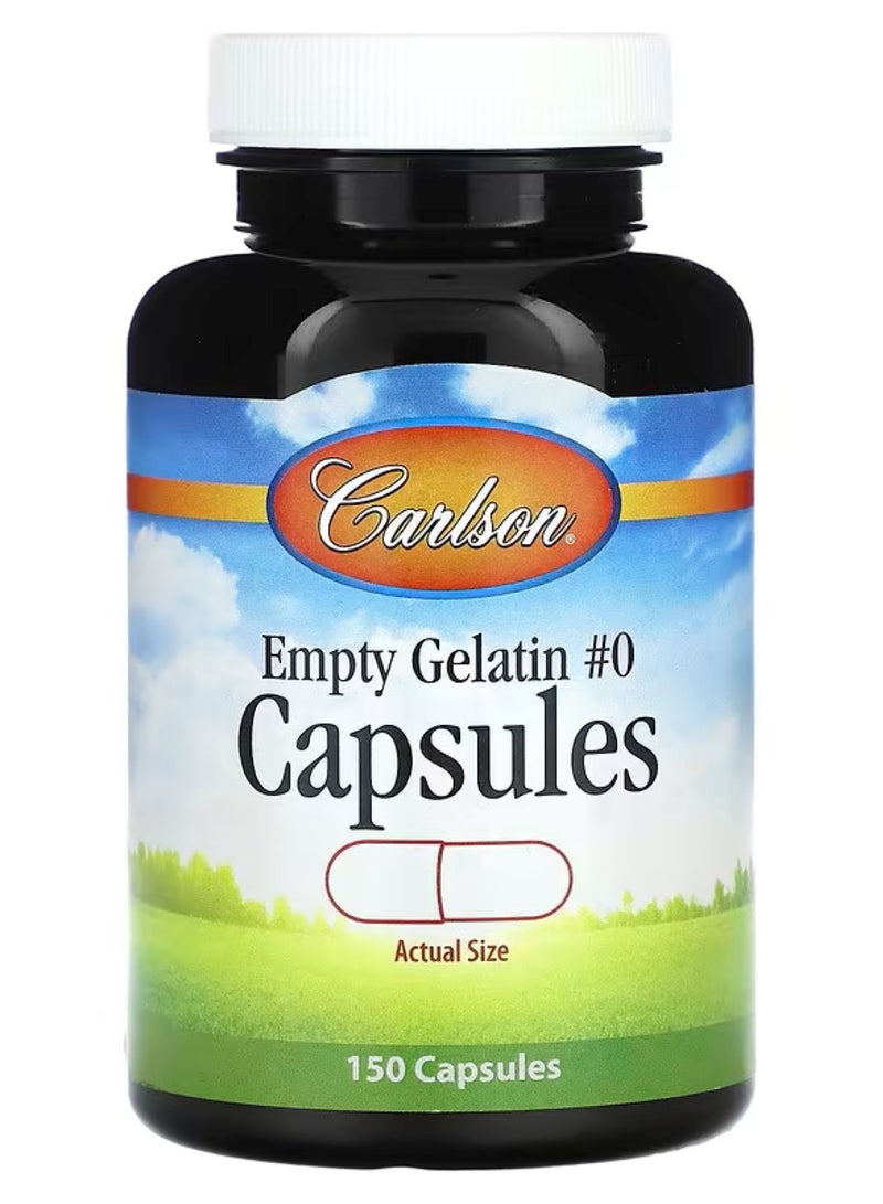 Carlson Medium #0 Empty Caps150 Capsule