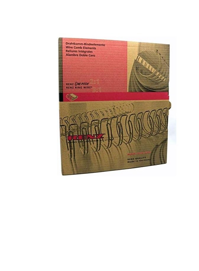 RENZ 100-Pieces Binding Wire A4 3:1 8mm 5/16" Silver - Image 2