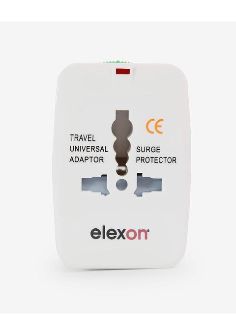 Multi Power Adapter with Surge Protection, Universal Plug with Power Indicator light, AC Outlet Power Plug Adapters for International - 150+ Countries (EL 7974A) - 1 year Warranty