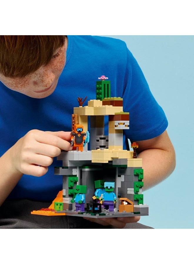 LEGO Minecraft Zombie Dungeon - Interactive Toy with a Wanderer Minifigure, 3 Zombie Figures, a Slime & Crafting Table - Gaming Gift for 8+ Year Old Boys & Girls - 21587 - Image 5