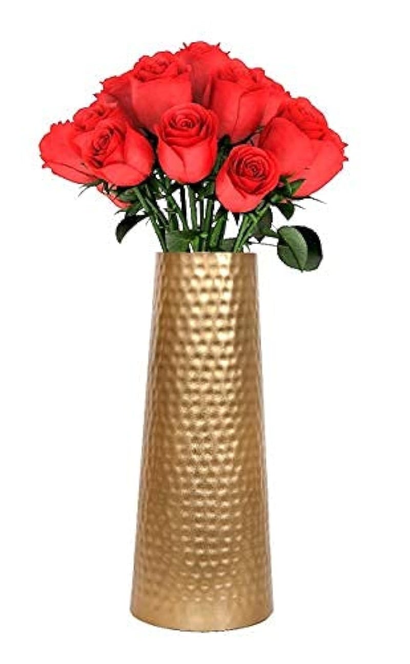 Skywalk Hand Crafted Metal Flower Vase for Home Decoration (Copper, 8 Inch) - Image 1
