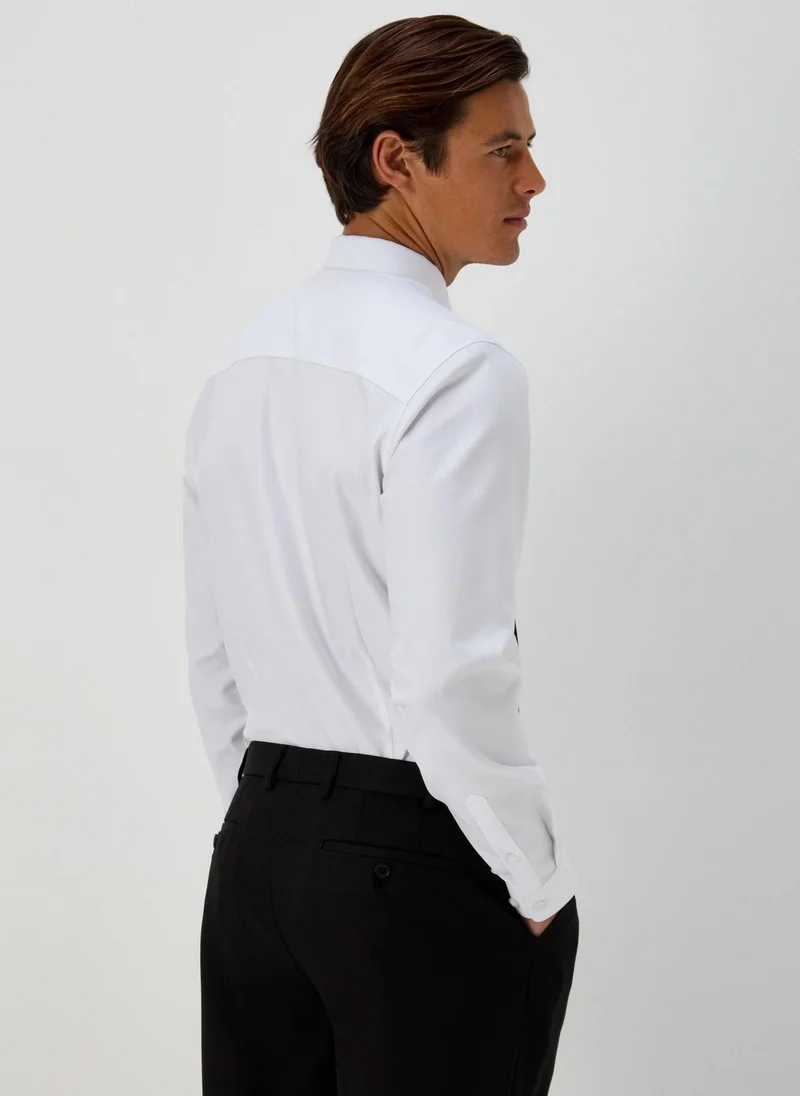 Matalan Taylor & Wright White Slim Fit Twill Shirt