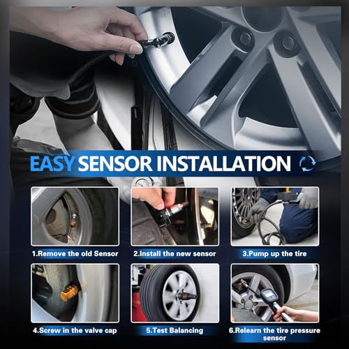 POHILA TPMS Sensor for GM,Tire Pressure Monitoring System Sensor TPMS Replacement for GM Chevrolet Chevy GMC Cadillac, Replaces# 15114379 15122618 4-Pack - Image 5