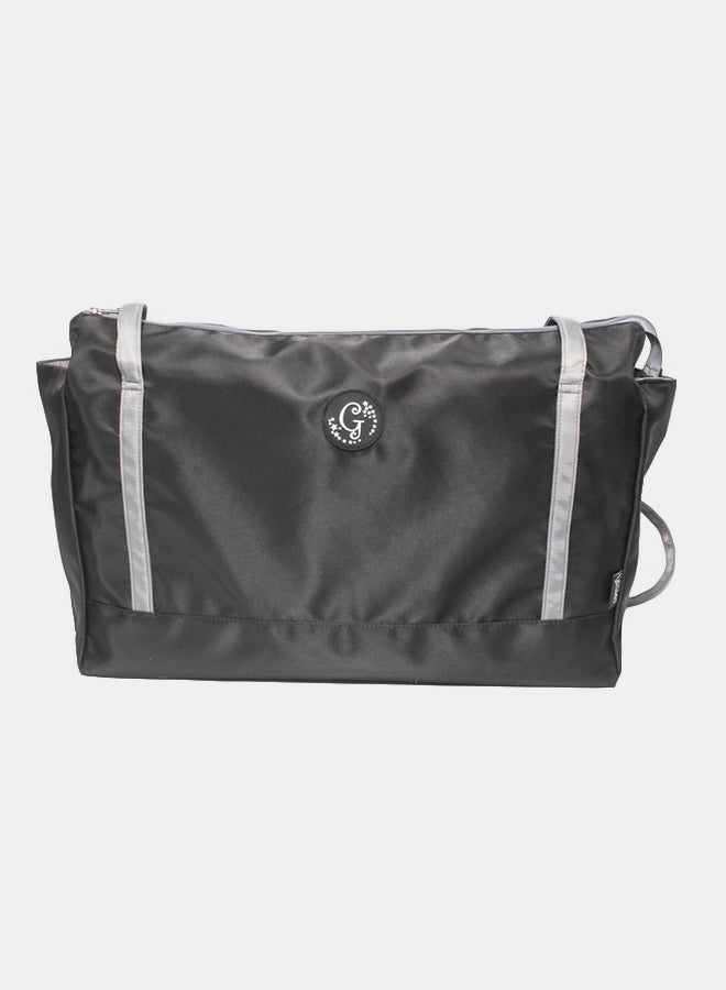 Glitter Women Bag with Cross Hand - Black - Image 2