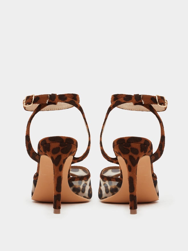 Styli Styli Animal Print Ankle Strap Stiletto Heel Sandals  - Image 4