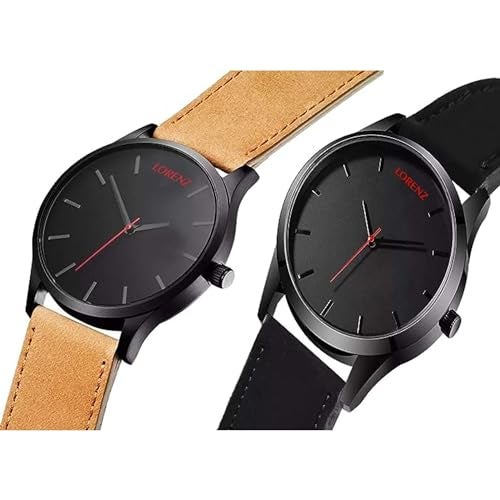 LORENZ Analogue Black Dial Men's Watch -Combo of 2 - Image 4