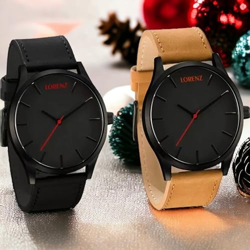 LORENZ Analogue Black Dial Men's Watch -Combo of 2 - Image 3