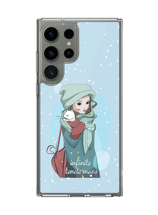 Stylizedd Classic Clear Case for Samsung Galaxy S25 Ultra , Hybrid Soft Case Flexible Edges Anti Drop TPU PC Gel Thin Transparent Cover - Infinite Tenderness - Image 1