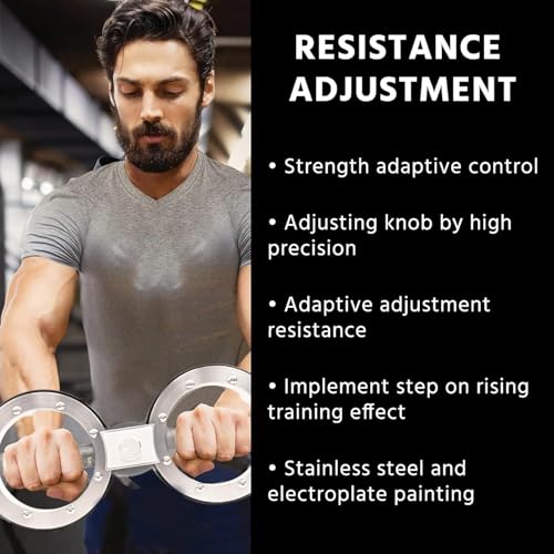 HOMAVA Stainless Steel, Alloy Metal 360 Rotating Arm Burn Machine 12 LB for Rotating Grips, Multifunctional Spinning Burn Rotator Machine for Forearm Trainer, Boxing, Workouts | Silver - Image 4