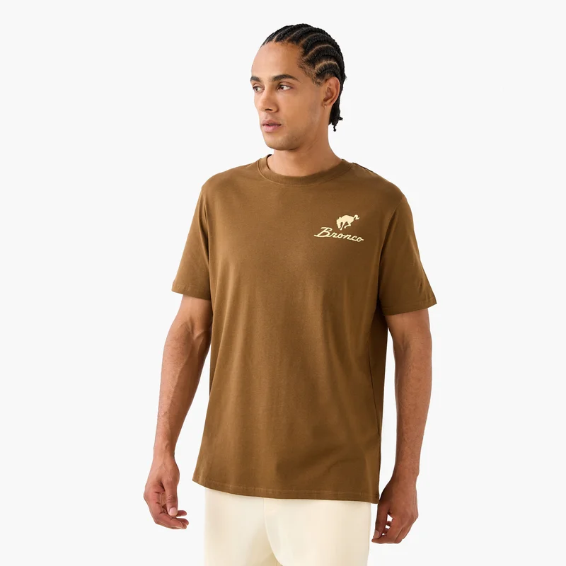 SP Characters Bronco Print Crew Neck T-shirt