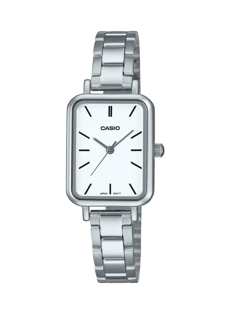 CASIO ساعة كاسيو للسيدات أنالوج كوارتز ستانلس ستيل مقاومة للماء - LTP-V009D-7EUDF - 20.7 ملم