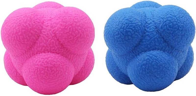 Laiiqi Hexagonal Agility Reaction Ball - Pack of 2 (Blue & Pink) - Image 3