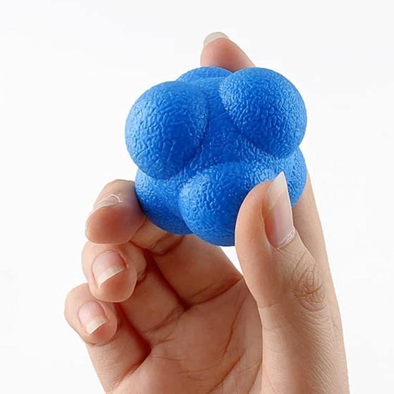 Laiiqi Hexagonal Agility Reaction Ball - Pack of 2 (Blue & Pink) - Image 4