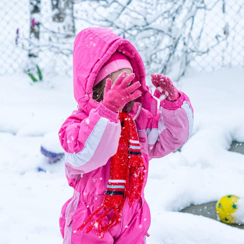 ONESING 3-24 Pairs Winter Knit Gloves for Kids - White Finger Gloves for Boys and Girls - Image 5