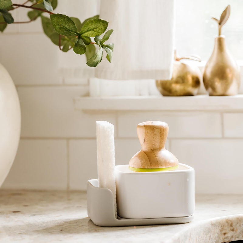 Full Circle 100% Plant-Based Cellulose Sponges â€“ Pack of 3 â€“ Plastic-Free, Natural Sponge, No Microplastics, Safe for Nonstick Cookware - Image 2